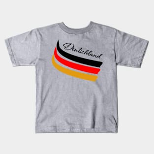Deutschland und Flagge - German flag Kids T-Shirt